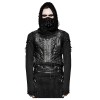 Mens Dieselpunk Waistcoat Vest Gothic Black Faux Leather Dystopian Vest  (2025)